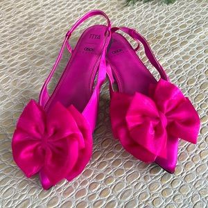 Party pink flats